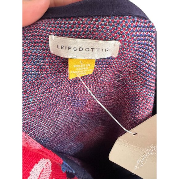 LEIFSDOTTIR Anthropologie Multicolor Floral Sweater Dress Size Large NEW NWT - Picture 11 of 11